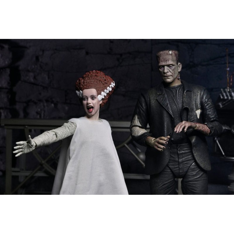 Universal Monsters 2 pack figurines Bride of Frankenstein 90th Anniversary The Monster & His Mate 18 cm