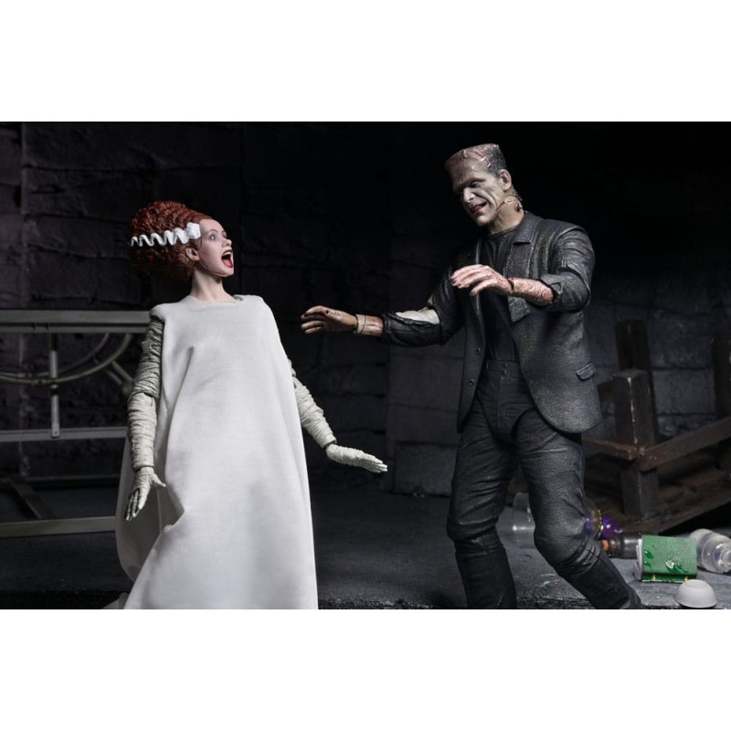 Universal Monsters 2 pack figurines Bride of Frankenstein 90th Anniversary The Monster & His Mate 18 cm
