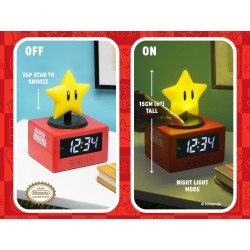 Super Mario Icon réveil Super Star 15 cm