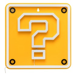 Super Mario lampe murale LED Neon Question Block 24 x 24 cm