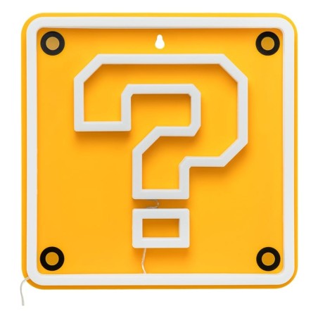 Super Mario lampe murale LED Neon Question Block 24 x 24 cm