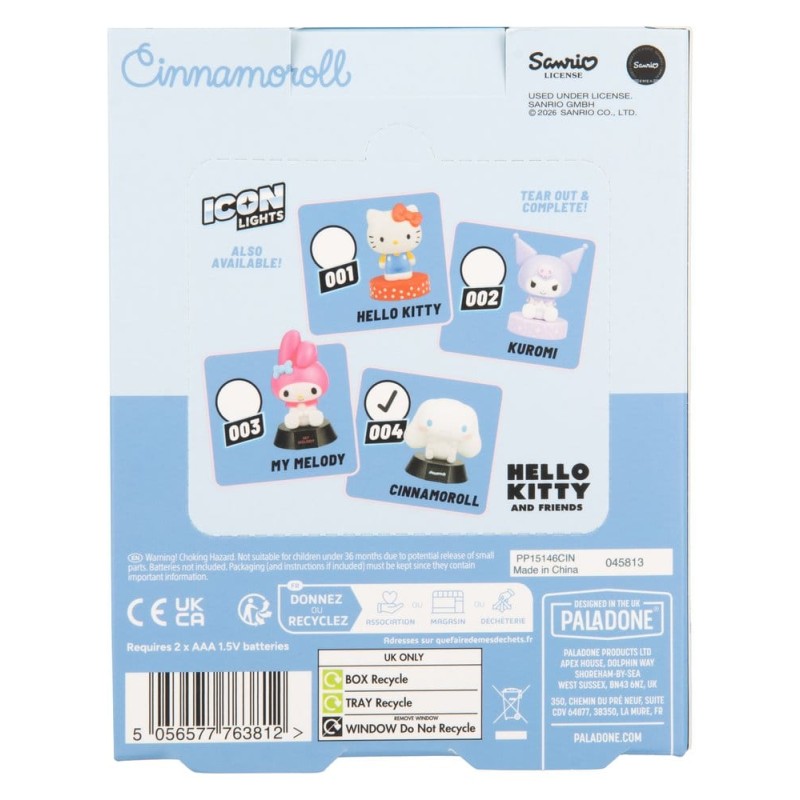 Sanrio lampe Icon Cinnamoroll 9 cm