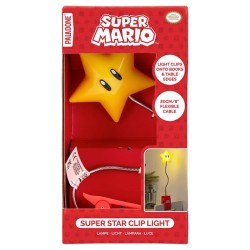 Super Mario lampe Super Star Clip 33 cm