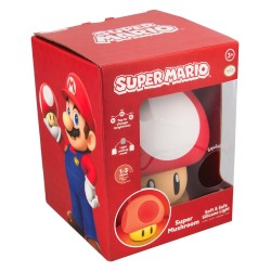 Super Mario SquishyGlo Super Mushroom Oplaadbare Lamp 15 cm