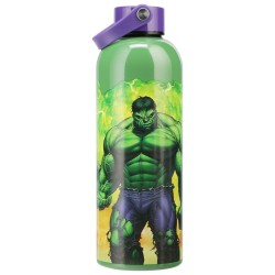 Marvel Universe Hulk Metal Water Bottle with Wrist Strap