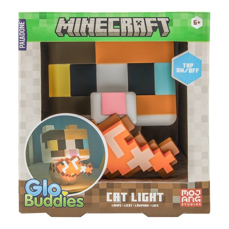 Minecraft GloBuddies Katlamp 15 cm