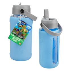 Minecraft bouteille d'eau en verre avec manchon