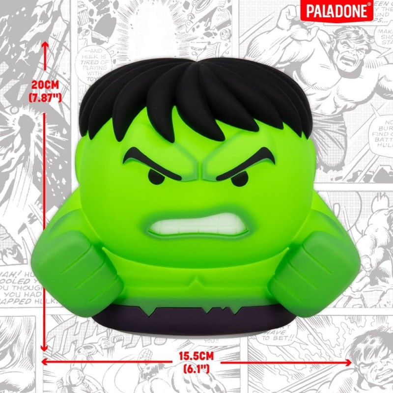 Marvel Universum SquishyGlo Oplaadbare Hulk Lamp 15 cm