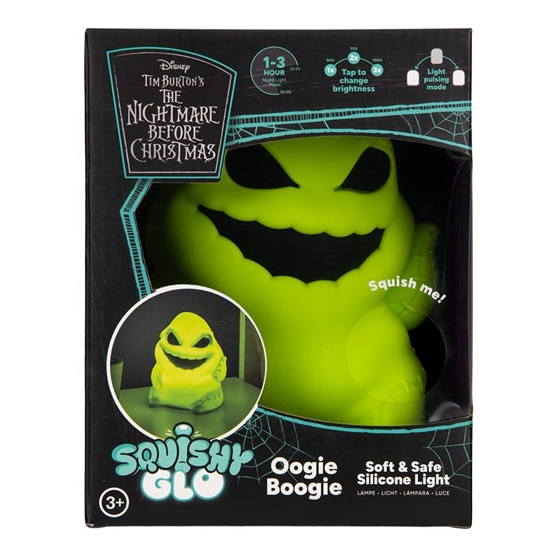 De nachtmerrie voor Kerstmis van meneer Jack SquishyGlo Oogie Boogie Oplaadbare Lamp 16 cm