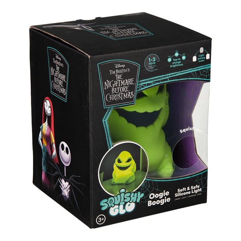 The Nightmare Before Christmas of Mr. Jack SquishyGlo Oogie Boogie Rechargeable Lamp 16 cm