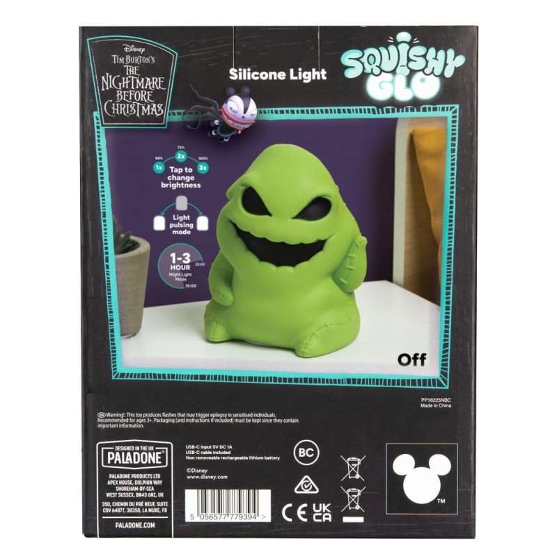 L´etrange Noël de Mr. Jack SquishyGlo lampe Oogie Boogie Rechargeable 16 cm