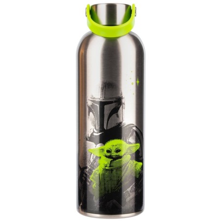 De Mandalorian Metalen Waterfles Mandalorian & Grogu