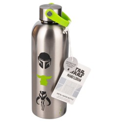 De Mandalorian Metalen Waterfles Mandalorian & Grogu