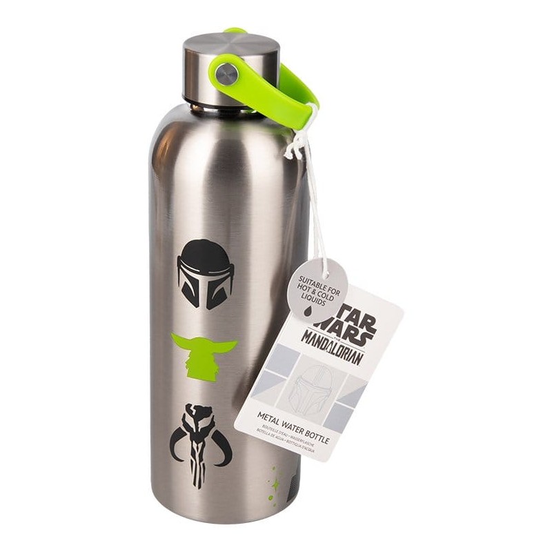 The Mandalorian bouteille d'eau en métal Mandalorian & Grogu