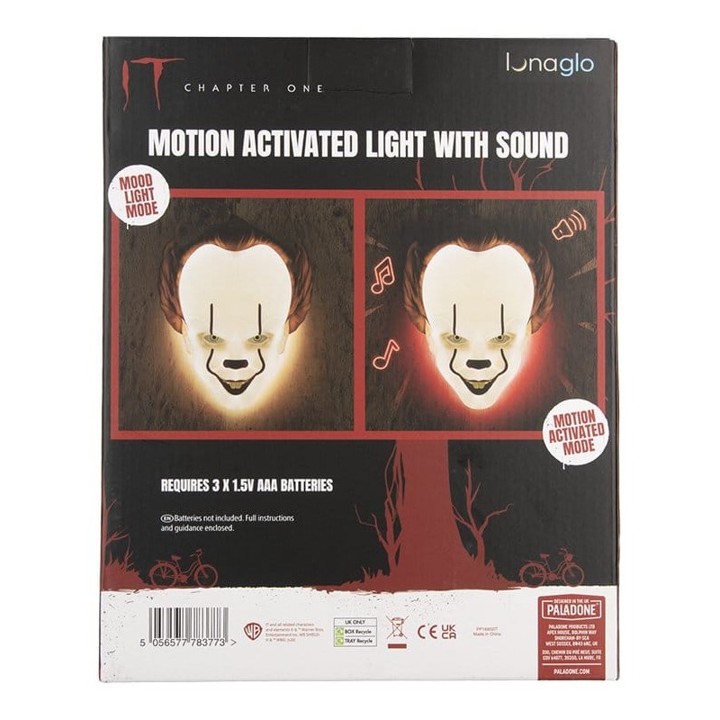 Ça lampe Pennywise Mask Motion Sensor 25 cm