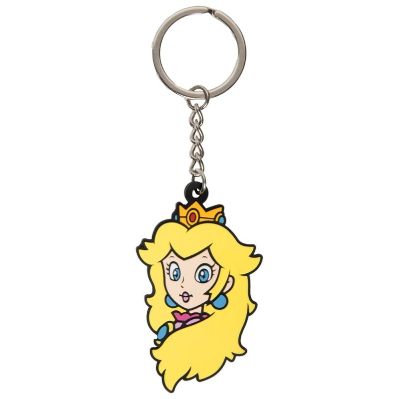 Super Mario Princess Peach PVC sleutelhanger 6 cm
