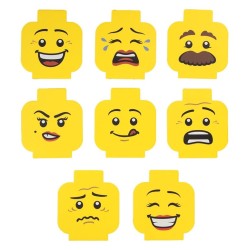 Lego 8 Pack Coasters Cards