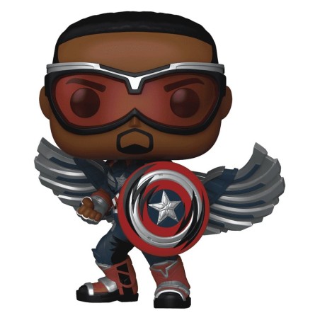 Marvel POP! Comics Vinyl figurine Captain America (Sam Wilson) (Comic Deco) Exclusive 9 cm