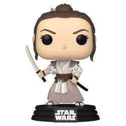 Star Wars POP! Bobble Head Rey Skywalker Figuur Vinyl Figuur (Prints) Exclusief 9 cm