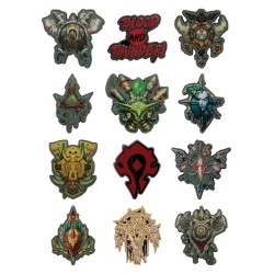 World of Warcraft Horde Mystery Pin Display Blind Box (12)