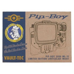 Fallout Lingot Pip-Boy Limited Edition Lenticular Mysterious Stranger Variant