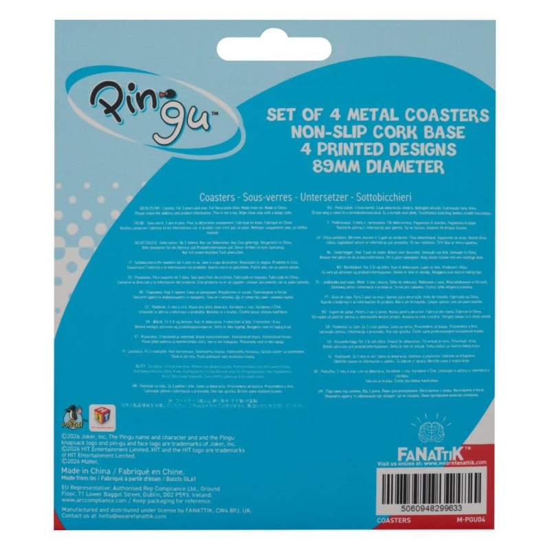 Pingu 4 Pack Coasters
