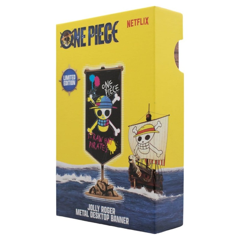 One Piece replica Straw Hat Pirates Metal Banner 11 x 6 cm