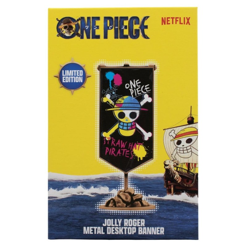 One Piece replica Straw Hat Pirates Metal Banner 11 x 6 cm