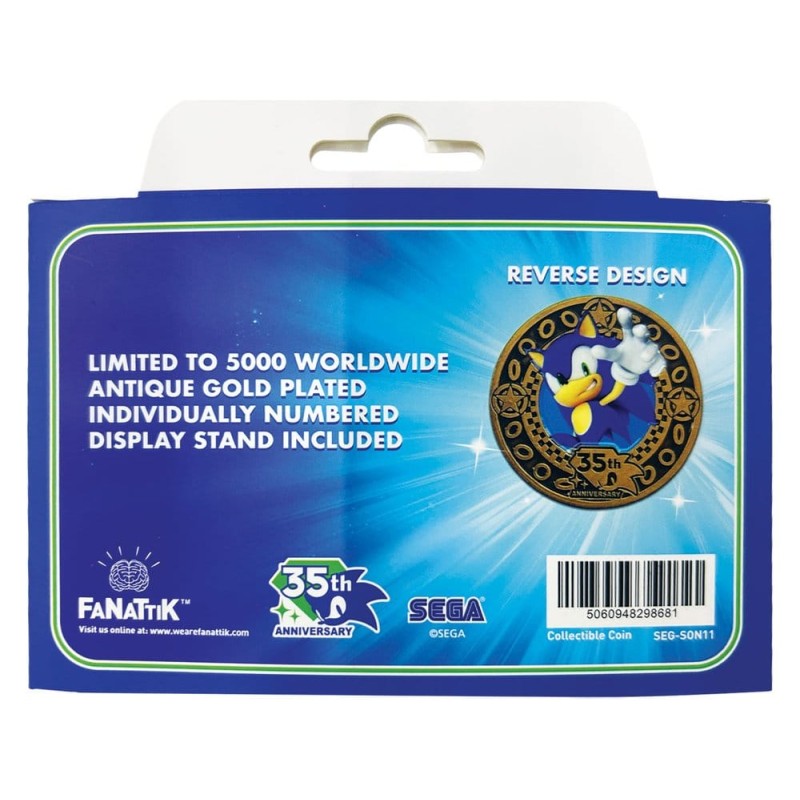 Sonic the Hedgehog Limited Edition 35th Anniversary Collector's Coin