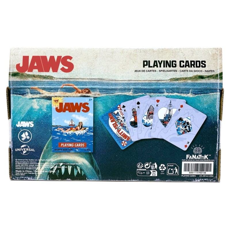 Les Dents de la mer Jeu de Cartes Présentoir (12 Paquets)