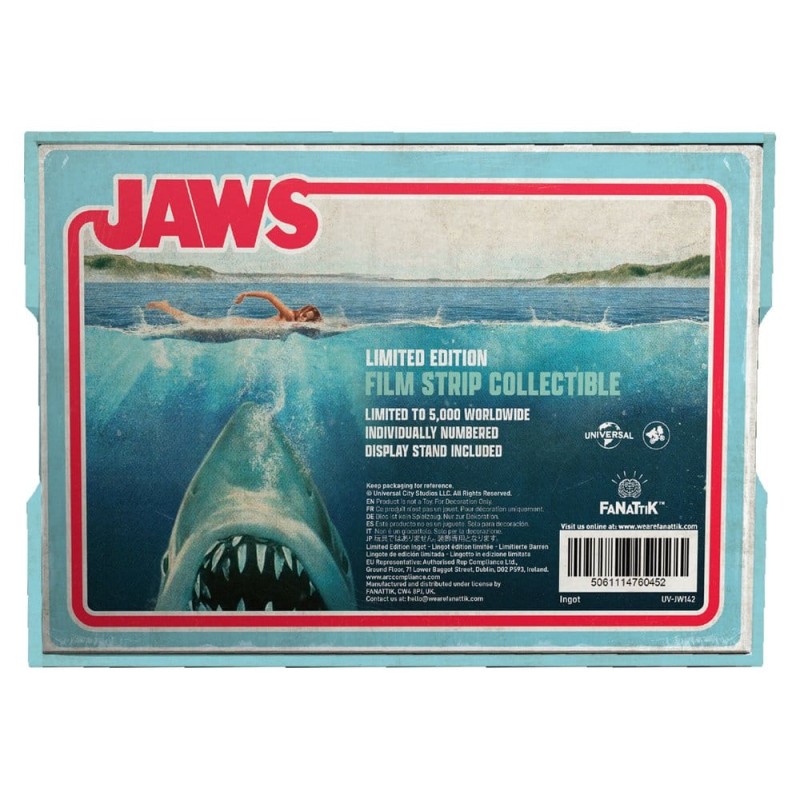 Jaws Ingot Limited Edition verzamelbare metalen filmtape