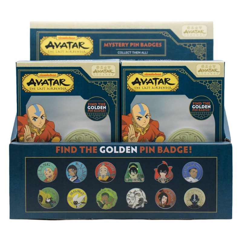 Avatar: Le dernier maître de l'air Pin's Mystère Présentoir Boîte Aveugle (12)