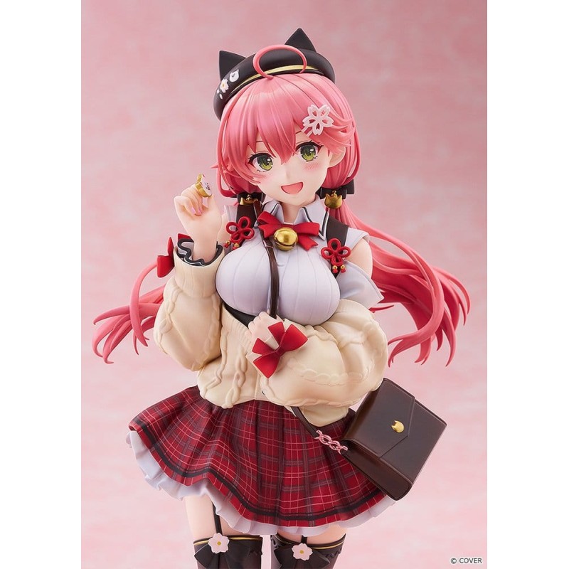 Hololive Productie 1/7 PVC-figuur Sakura Miko: Datum stijl - Casual outfit Ver. 24 cm