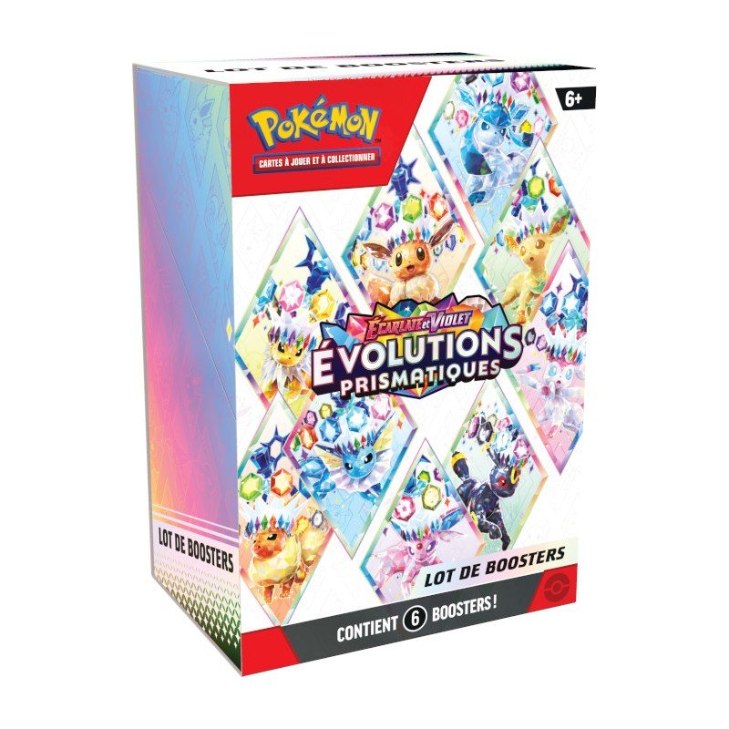 Pokémon - Évolutions Prismatiques (EV8.5) - Bundle 6 Boosters FR | 196214106154