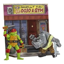 Ninja Turtles: Teenage Years Battle Pack Raphael vs. Ninja Turtles Rocksteady 11 cm