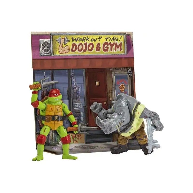 Ninja Turtles: Teenage Years Battle Pack Raphael vs. Ninja Turtles Rocksteady 11 cm