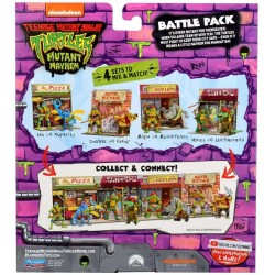 Ninja Turtles: Teenage Years Battle Pack Raphael vs. Ninja Turtles Rocksteady 11 cm