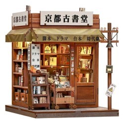 Figurine Model Kit Miniature House Antique Bookery of Kyoto 18 x 15 cm