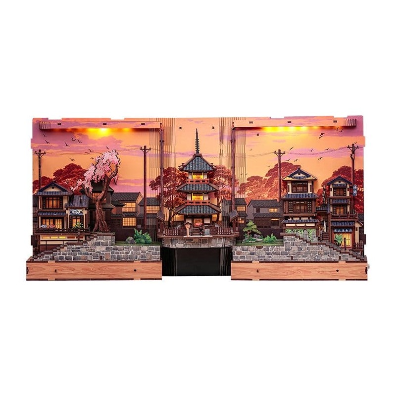 Maquette Book Nook Twilight Sakura Path 23 x 12 cm