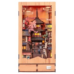 Maquette Book Nook Twilight Sakura Path 23 x 12 cm