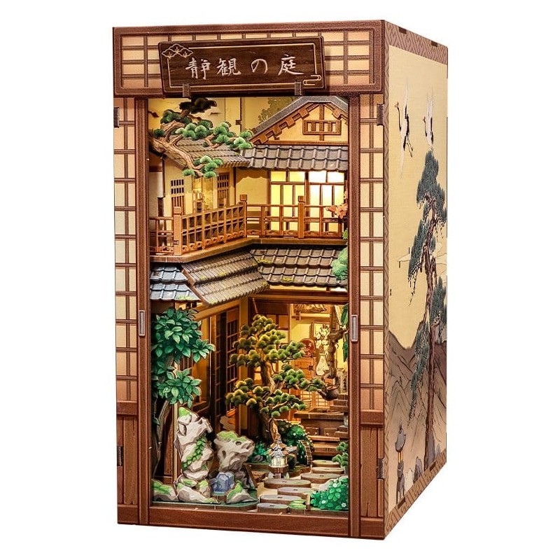 Maquette Book Nook Serene Courtyard 22 x 12 cm