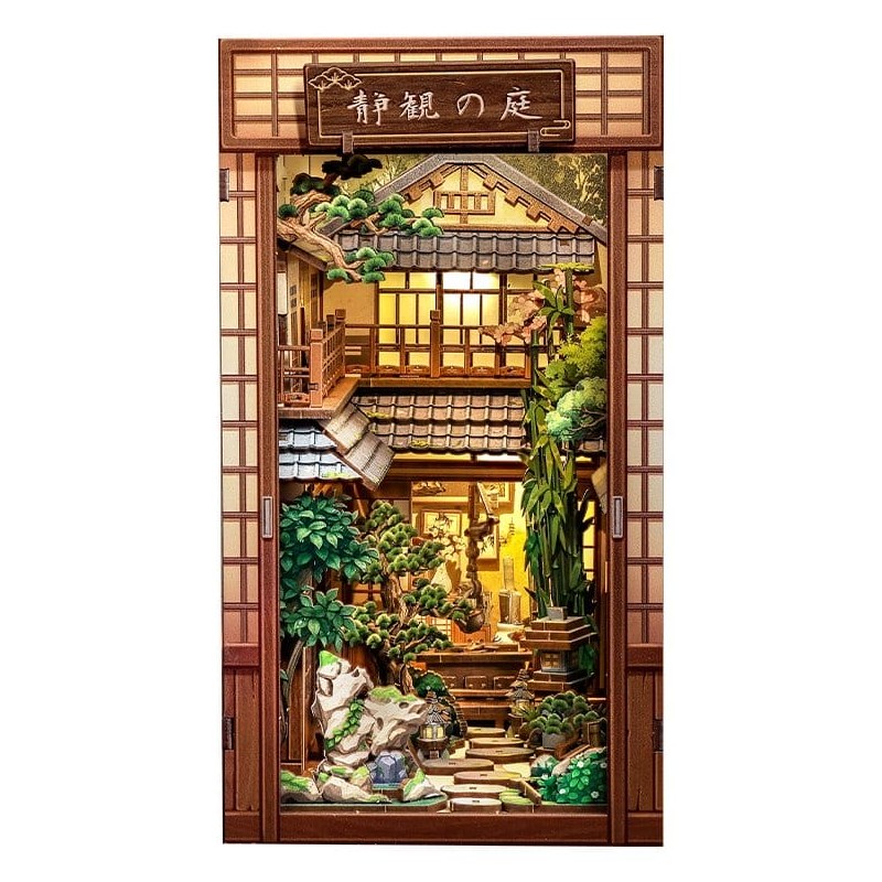 Maquette Book Nook Serene Courtyard 22 x 12 cm