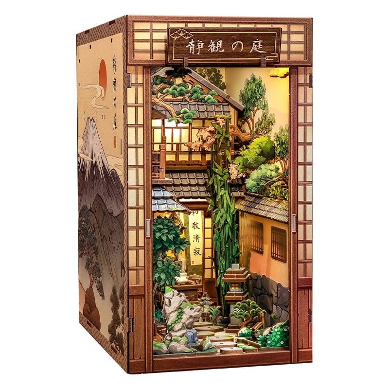 Maquette Book Nook Serene Courtyard 22 x 12 cm