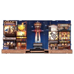 Maquette Book Nook Tsutenkaku Ichiban Street 23 x 12 cm