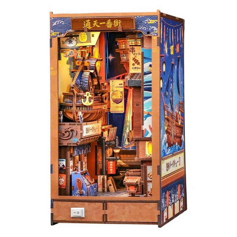Maquette Book Nook Tsutenkaku Ichiban Street 23 x 12 cm