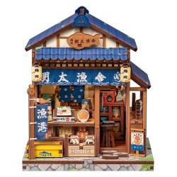 Figurine Model Kit Miniature House Fukuoka Mentaiko Kitchen 11 x 9 cm