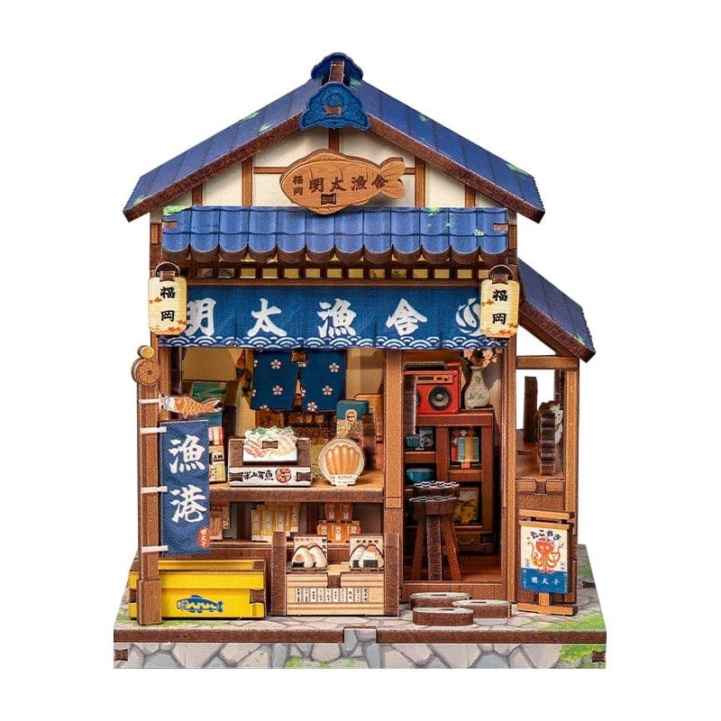 Figurine Model Kit Miniature House Fukuoka Mentaiko Kitchen 11 x 9 cm
