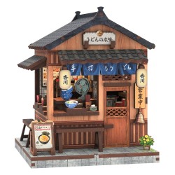Figurine Model Kit Miniature House Kagawa Udon House 11 x 9 cm