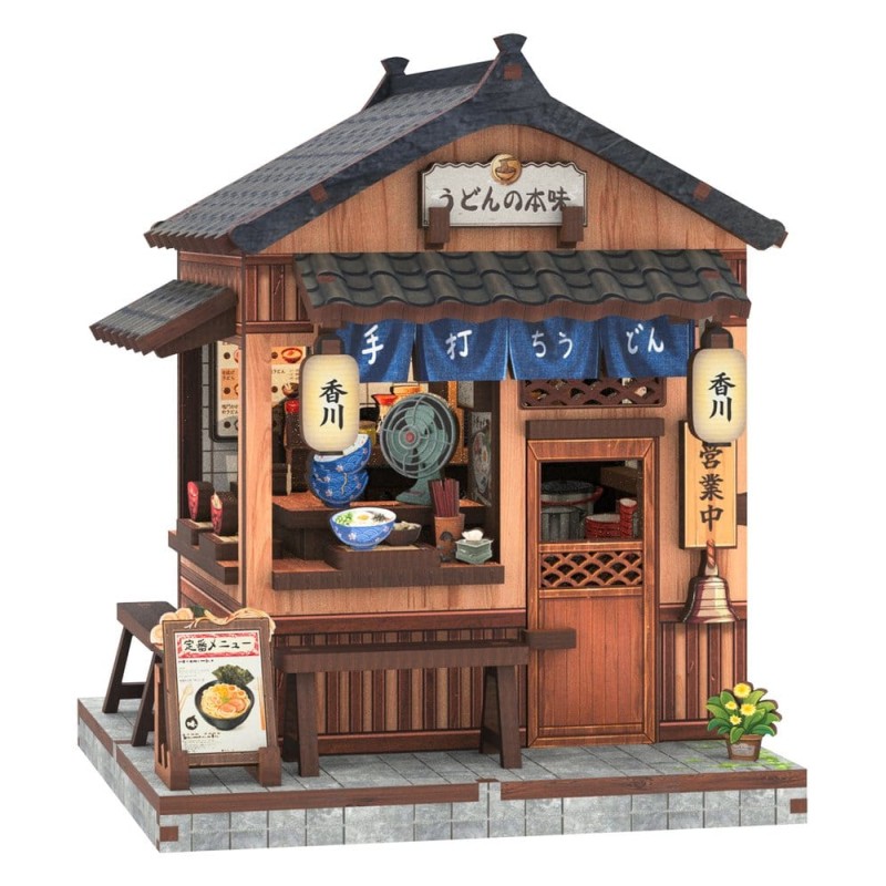 Figurine Model Kit Miniature House Kagawa Udon House 11 x 9 cm