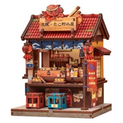 Figurine Model Kit Miniature House Osaka Takoyaki 12 x 9 cm
